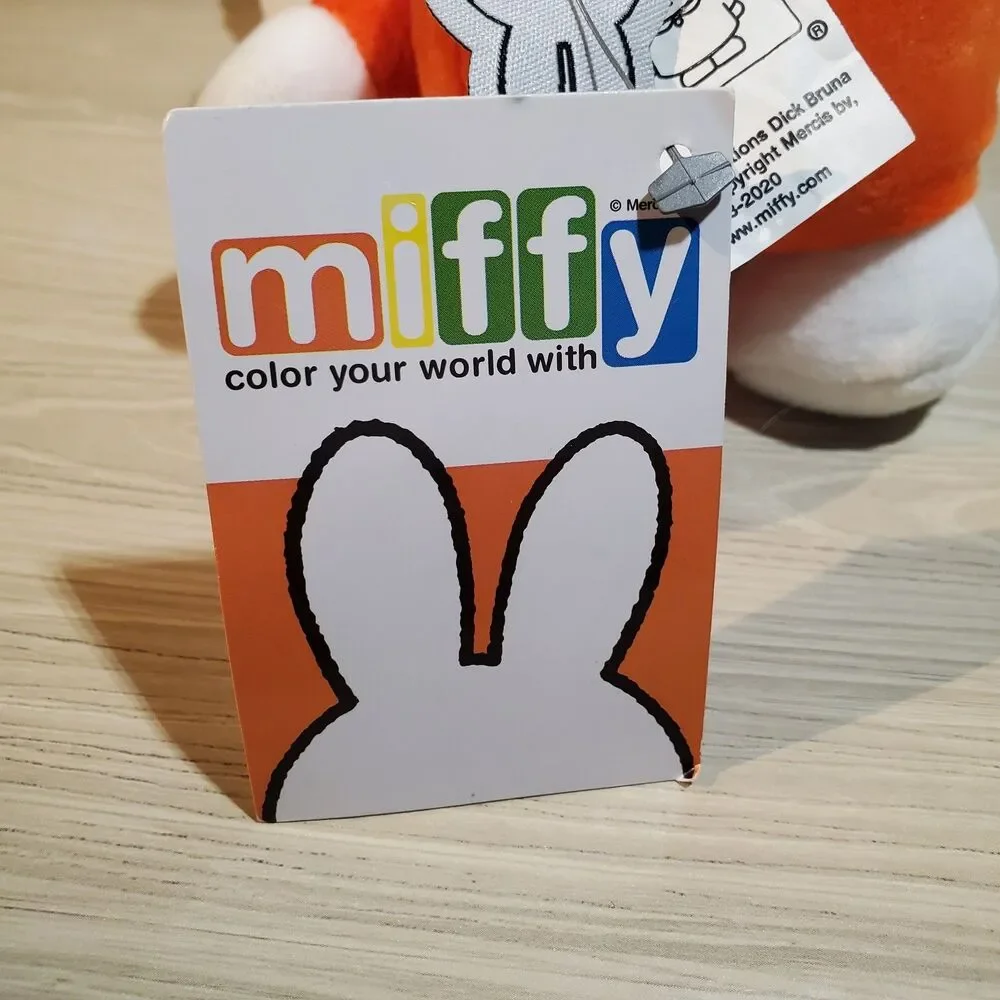 Miffy Plush Red Orange Dress White Rabbit Bunny Doll 2024 New Tags Dick Bruna